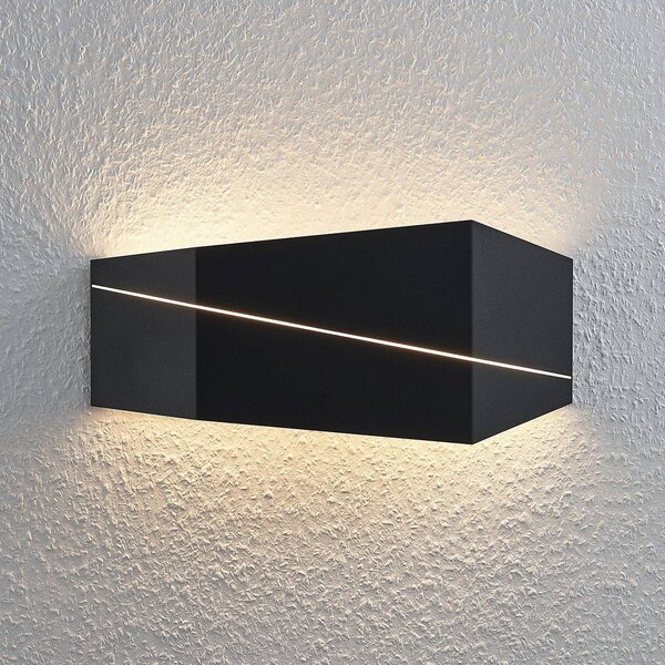 Nástěnné LED svítidlo Nikolae, 40 cm, černé