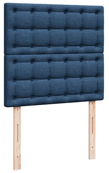 Box spring postel s matrací modrá 80x200 cm textil 3291127
