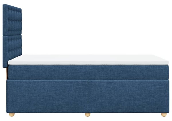 Box spring postel s matrací modrá 80x200 cm textil 3291127