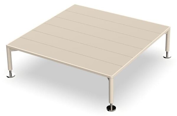 Vondom Konferenční stolek Hamptons, Vondom, čtvercový 85x85x24,5 cm, rám hliník barva dle vzorníku, deska Solid Core barva dle vzorníku