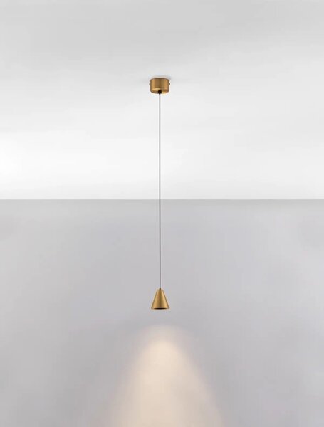 Moderní LED lustr Irmos zlatá
