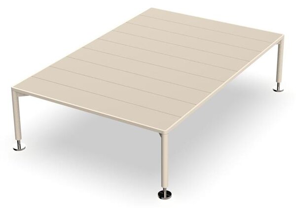Vondom Konferenční stolek Hamptons, Vondom, obdélníkový 127,5x85x33 cm, rám hliník barva dle vzorníku, deska Solid Core barva dle vzorníku