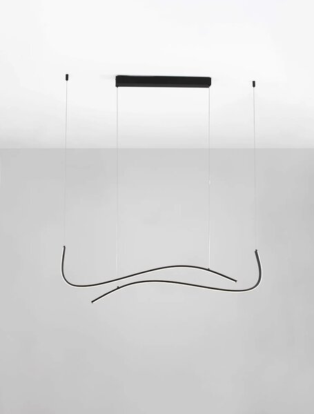 Minimalistcký LED lustr Brio černá 104