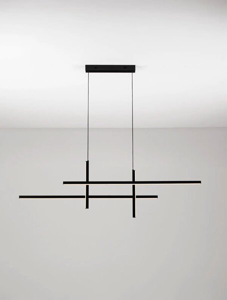 Moderní LED lustr Antama černá