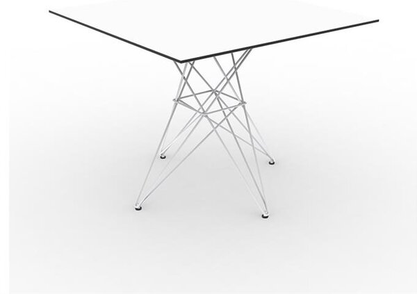 Vondom Jídelní stůl Faz, Vondom, čtvercový 90x90x72 cm, rám ocel, deska HPL s černým okrajem barva dle vzorníku