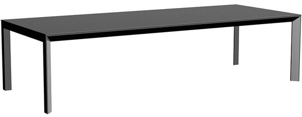 Vondom Jídelní stůl Frame, Vondom, obdélníkový 300x120x74 cm, rám hliník barva dle vzorníku, deska HPL s černým okrajem barva dle vzorníku