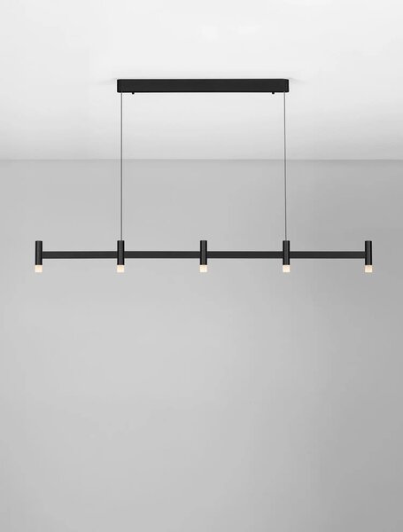 Moderní LED lustr Poetic 3000 K černá 147