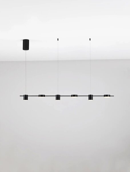 Minimalistcký LED lustr Riaz černá 20W (9130651)