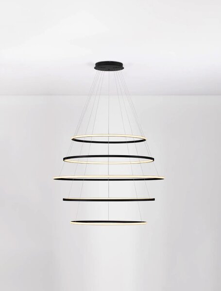 Moderní LED lustr Maelo černá 150