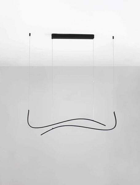 Minimalistcký LED lustr Brio černá 104