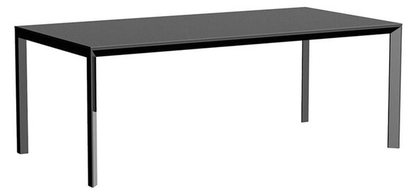 Vondom Jídelní stůl Frame, Vondom, obdélníkový 200x100x74 cm, rám hliník barva dle vzorníku, deska HPL s černým okrajem barva dle vzorníku