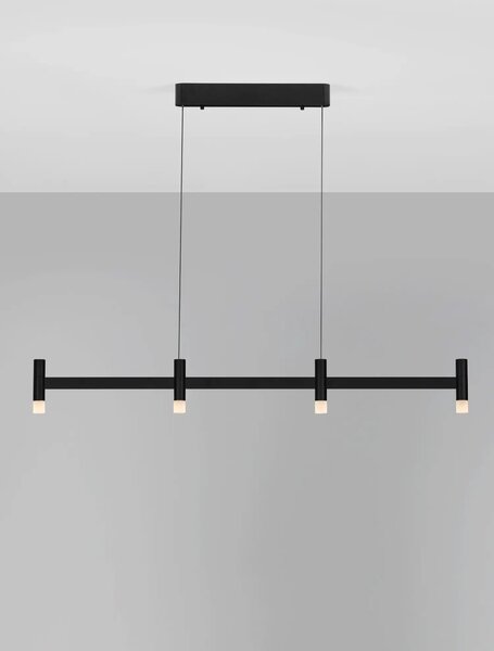 Moderní LED lustr Poetic 3000 K černá 111