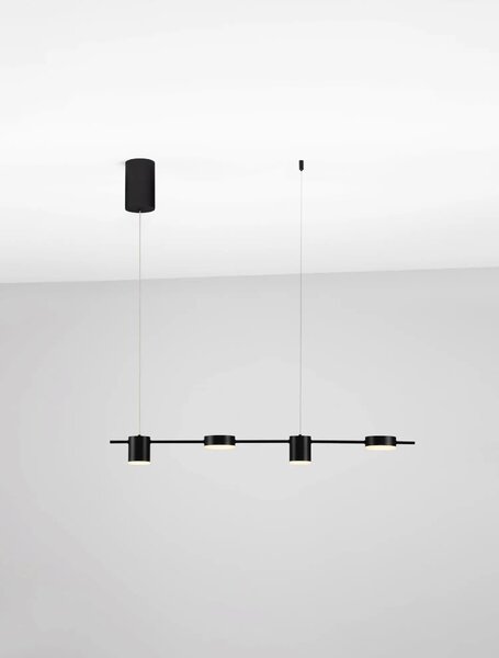 Minimalistcký LED lustr Riaz černá 20W