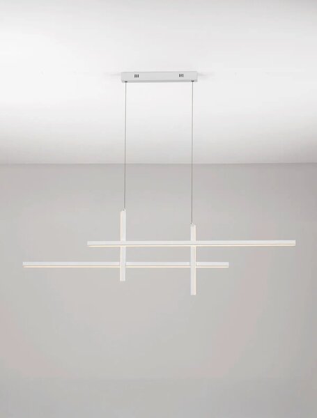 Moderní LED lustr Antama bílá