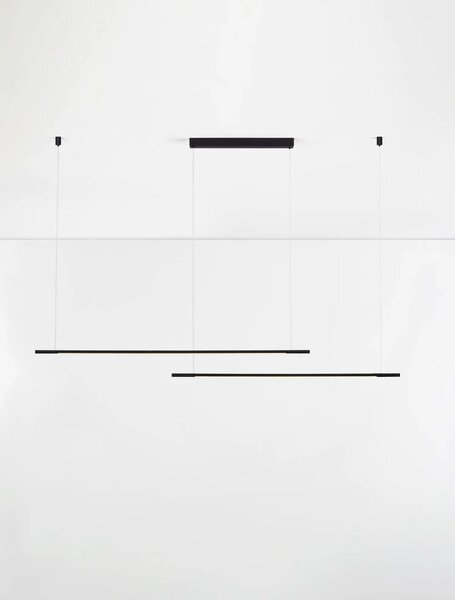 Minimalistcký LED lustr Brillia černá 140