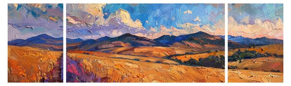 Obraz - Olejomalba krajiny (170x50 cm)