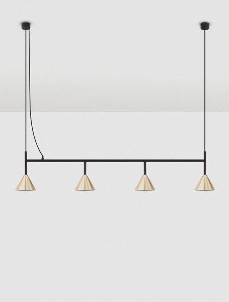 LED moderný luster Conico 4 Zlatá
