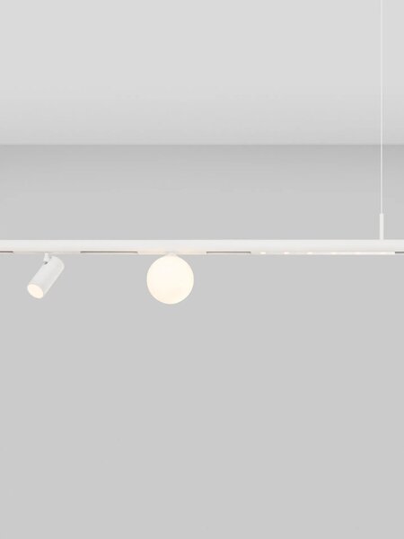 LED moderný luster Madoc Biela – Bílá