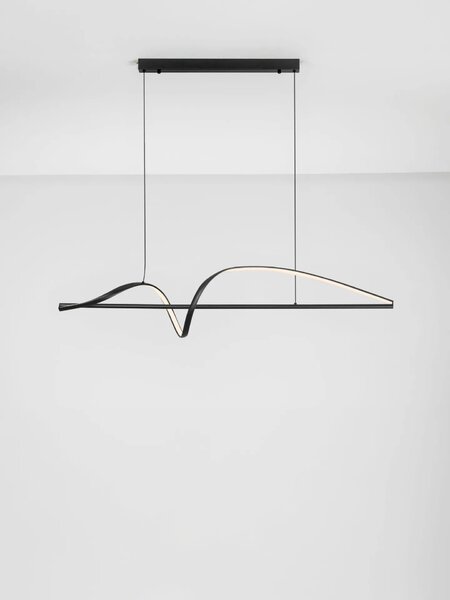 LED moderní lustr Gemma černá