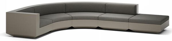 Vondom Rohová sedací sestava Vela, Vondom, 365x465 cm, matt polyethylen, venkovní látka Group 1A a 1B, barva dle vzorníku