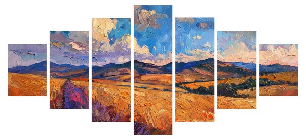 Obraz - Olejomalba krajiny (210x100 cm)