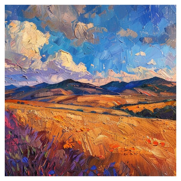 Obraz - Olejomalba krajiny (30x30 cm)