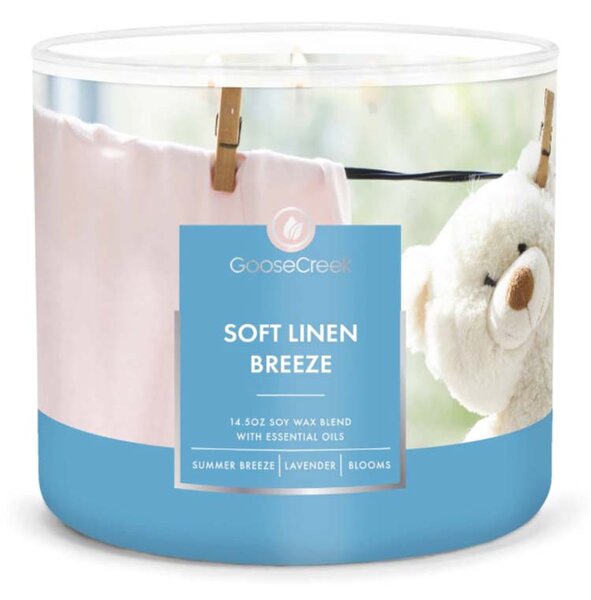 Goose Creek - vonná svíčka Soft Linen Breeze (Hebký vánek) 411g