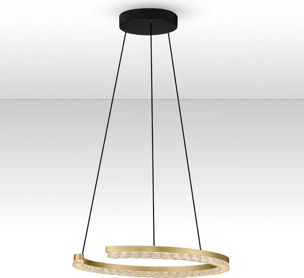 LED moderný luster Gleamy 46 Zlatá