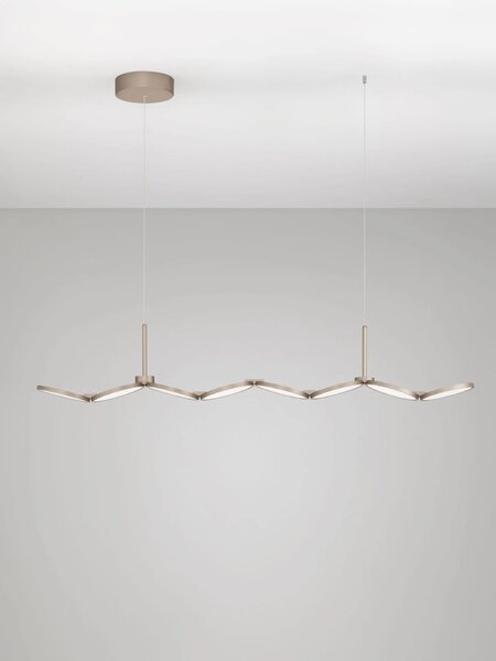 LED moderný luster Vea Zlatá B