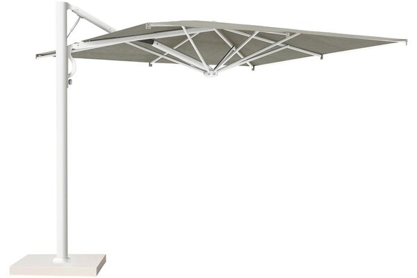 Scolaro Boční slunečník Astro Starwhite, Scolaro, čtvercový 300x300 cm, rám lakovaný hliník barva Starwhite, potah akryl 350 g/m2, barva Natural