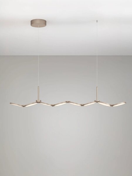 LED moderný luster Vea Zlatá B