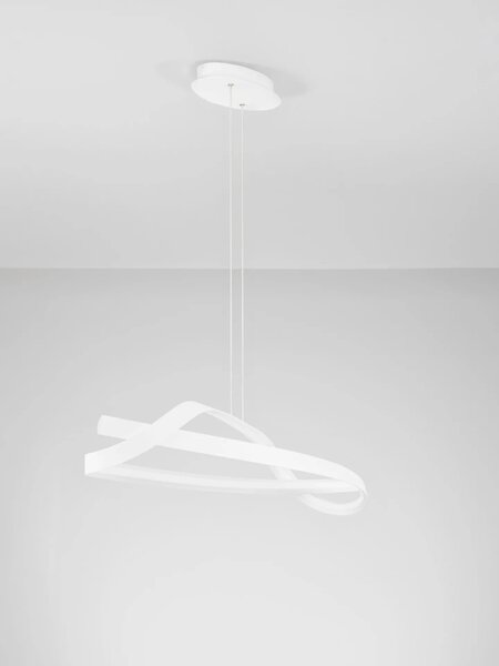 LED moderný luster Olia Biela B – Bílá