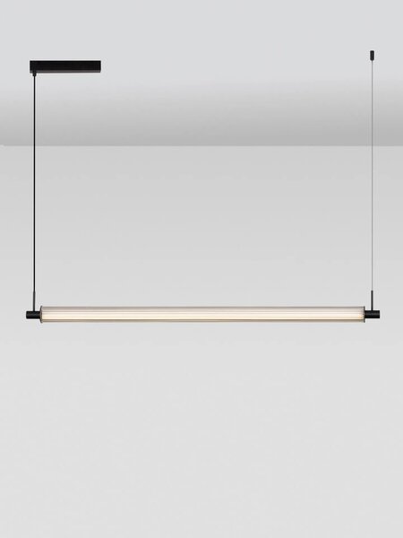 LED moderní lustr Glovia černá line