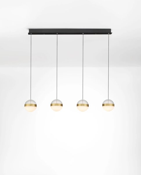 LED moderní lustr Alaz zlatá 4 line