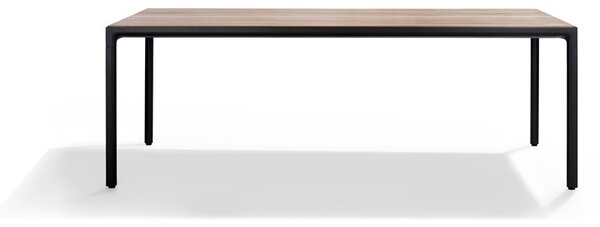 Tribu Jídelní stůl Illum, Tribu, obdélníkový 212x71x76 cm, rám hliník barva white, deska teak