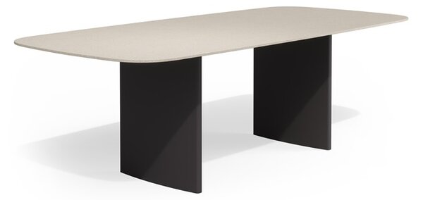 Tribu Jídelní stůl Lucca, Tribu, obdélníkový 240x110x75,6 cm, rám hliník barva linen, deska keramika dekor pompei