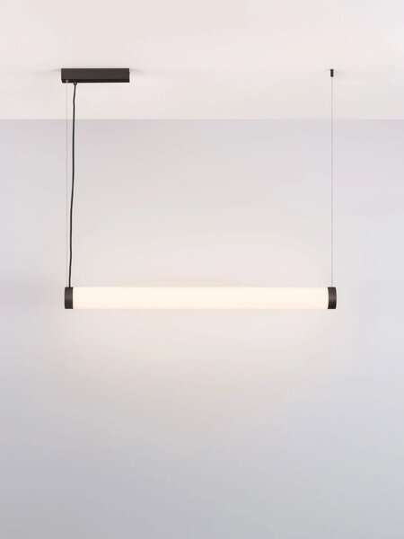 LED moderní lustr Glaze černá
