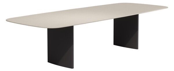 Tribu Jídelní stůl Lucca, Tribu, obdélníkový 320x125x75,6 cm, rám hliník barva linen, deska keramika dekor pompei