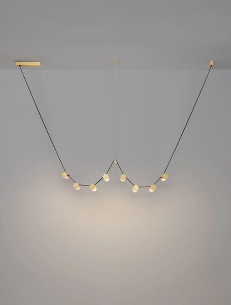 LED moderný luster Luma Medená 31W – Měděná
