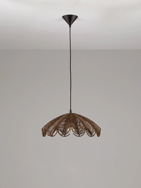 LED moderný luster Flare Hnedá – Hnědá