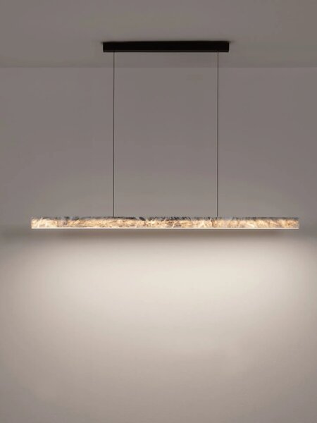 LED moderný luster Valley Čierna 33W – Černá