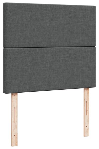 Box spring postel s matrací tmavě šedá 120x190 cm textil 3291213