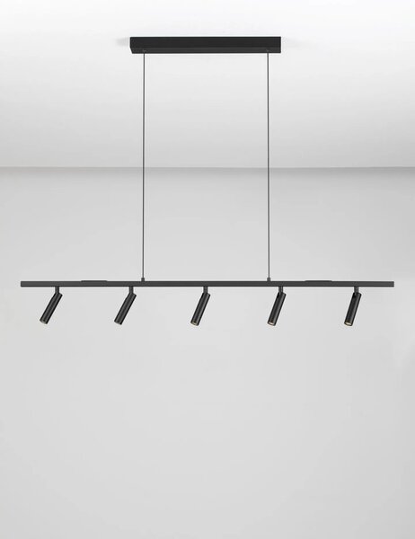 LED moderní lustr Mano černá