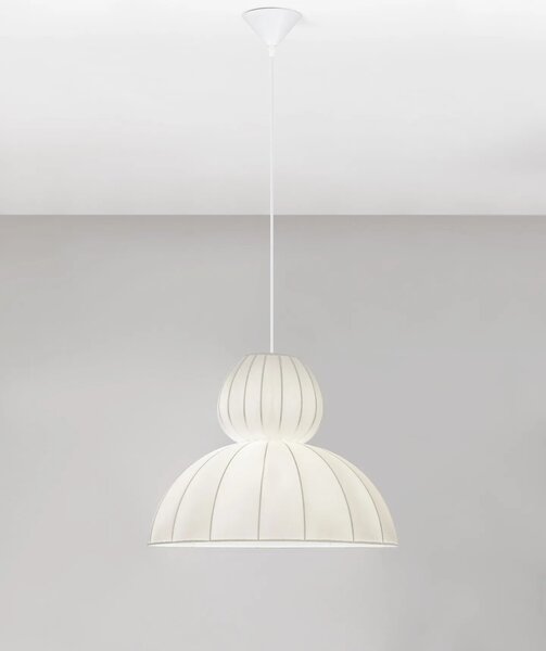 LED moderný luster Delina Biela A – Bílá