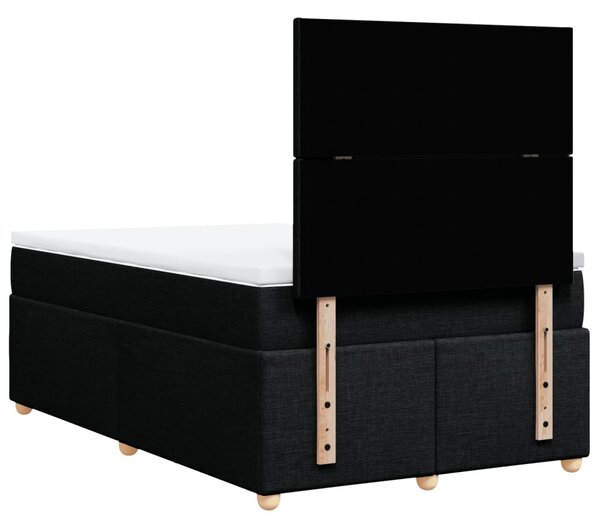 Box spring postel s matrací černá 120x190 cm textil 3291214