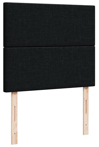 Box spring postel s matrací černá 120x190 cm textil 3291214