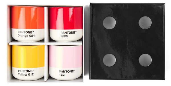 Porcelánové šálky v sadě 4 ks na espresso 100 ml Macchiato – Pantone