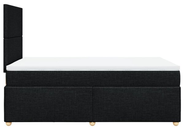 Box spring postel s matrací černá 120x190 cm textil 3291214