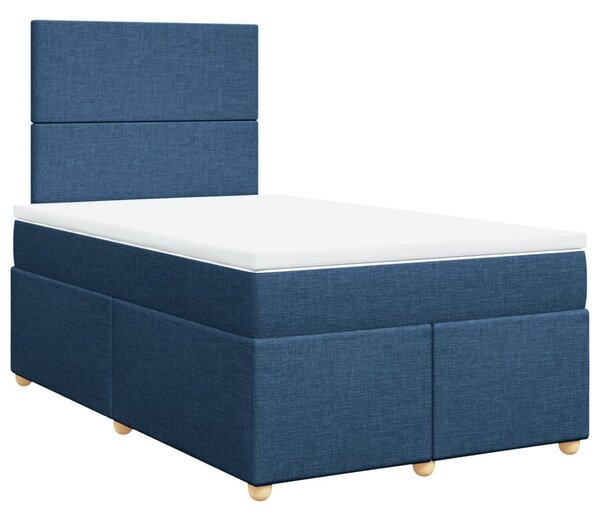 Box spring postel s matrací černá 120x190 cm textil 3291218