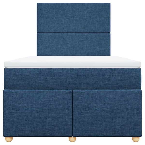 Box spring postel s matrací černá 120x190 cm textil 3291218